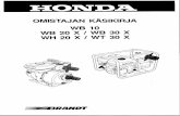 Honda WB motor pump manual(finnish)