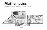 Math Diagnostic Tests 100-400