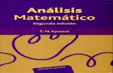 Análisis matemático Escrito por Tom M. Apostol-Enrique Linés Escardó