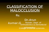 Copy of Classification of Malocclusion