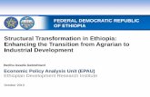 Discussion Policy Paper on Structural Transformation In Ethiopia