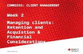 COMM2333 Week 2 Managing Clients 2015 Draft