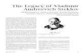 The Legacy of Vladimir Steklov