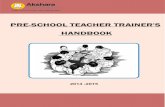 Pre - school Teacher Trainer Handbook : English
