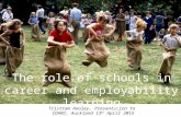 The Role of Schools in Career and Employability Learning