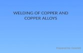Copper Alloys Welding