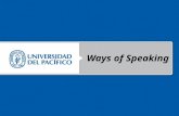 Unit 6 Ways of Speaking