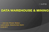 Data Warehouse & Mining Notes