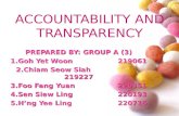 Accountability and Transparency