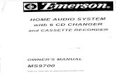 Emerson MS9700 CD Changer