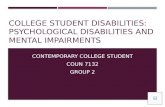 Contemproary College Student - Group Presentation