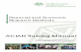 Financial and Economic Research Methods Training