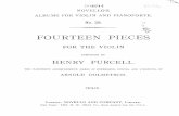 Purcell - 14  easy violin pieces