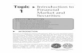 Topic1 Introductionto Financial Market and Securities