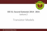 Lecture 02 Transistor Models