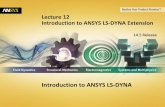 LS-DYNA-Intro 14.5 L12 Quick Guide to ANSYS LS-DYNA Extension