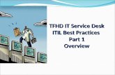 TFHD Service Desk Part 1 v5.5