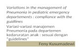 Variations in the Management of Pneumonia in Pediatric