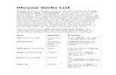 Phrasal Verbs List B1