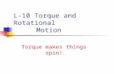 Torque and Rotational motion