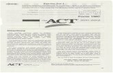 ACT Practice Test 1MC