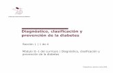 Diagnostico, Clasificación y Prevención de la Diabetes