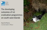 Paul St Pierre 2015 Rat Eradication Islands Seabirds