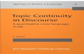 (Typological Studies in Language 3) Talmy Givón (Ed.)-Topic Continuity in Discourse_ a Quantitative Cross-language Study-John Benjamins Publishing Company (1983)