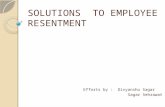 Solutions to Employees Resentment