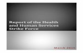 Report of the Health and Human Services Strike Force