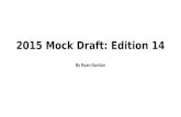 NFL Mock Draft Edition 14