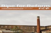Ripe for Reform Brownfields Analysis