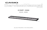 Casio CDP100 Service Manual