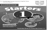 Cambridge YLE Starters - 1 Tests - Answer Book