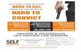 Law of Self Defense Seminar Seattle WA 11-15-15