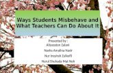 Ways Students Misbehave and What Teachers Can Do