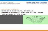 Ec2306 Digital Signal Processing Lab Manual for TMS320C6745