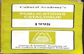 J&K Cultural Academy Publication Catalog 1998