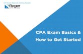 CPA Exam Basics and How to Get Started