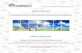 Ooitech Customized Solar Panel Production Equipment Introduction OT20141217