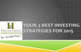 Your 3 Best Investing Strategies for 2015