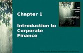 Chapter 1 - Introduction to Corporate Finance(1)