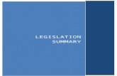 Legislation Summary