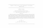 Bell's Theorem and Hidden Variable Theories