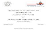 Model Bills of Quantities - 2005