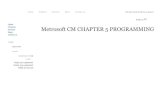 Metrosoft Cm Chapter 5 Programming