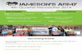 Jameson's Army March 2015 Newsletter