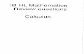 IB Math HL Calculus questions