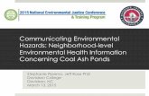 Communicating Environmental Hazards: Neighborhood-level Environmental Health Information Concerning Coal Ash Ponds