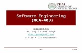 MCA Software Engg Unit 1 Ppt 1
